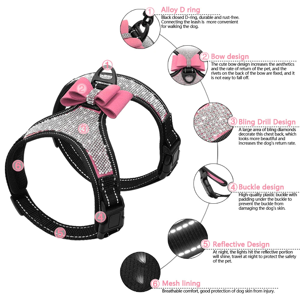 Bling Dog Harness Vest