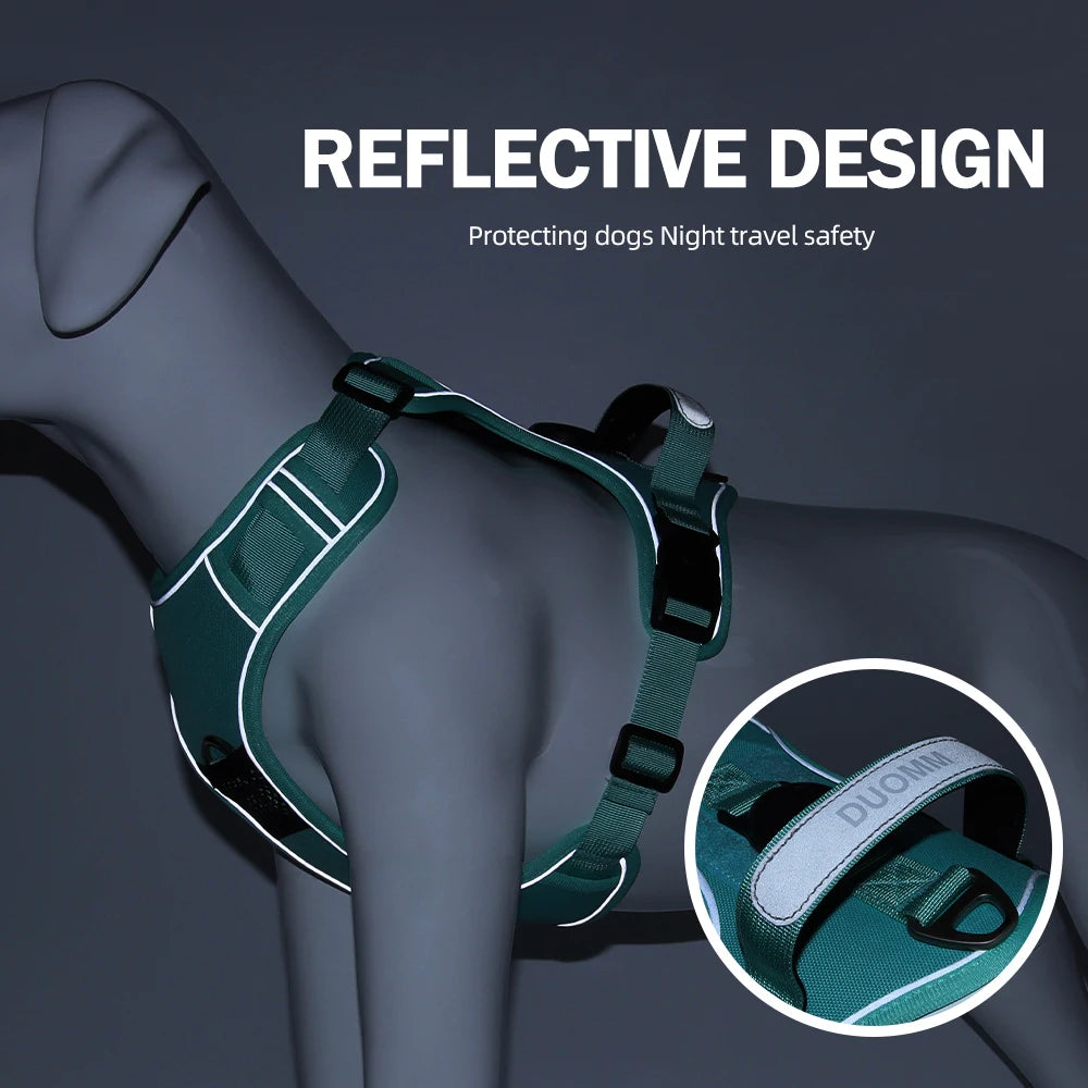Adjustable Dog Harness with AirTag Holder