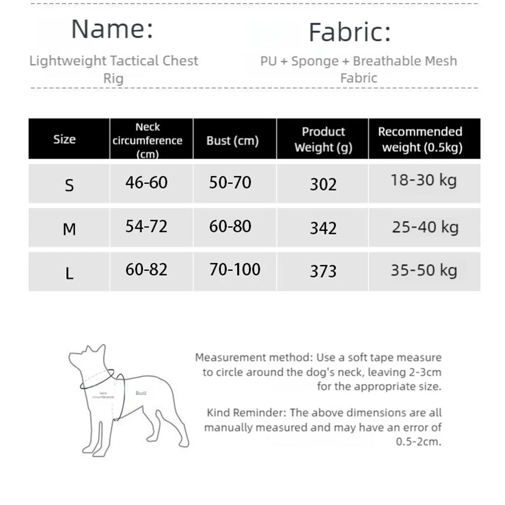 Tactical Dog Harness Vest