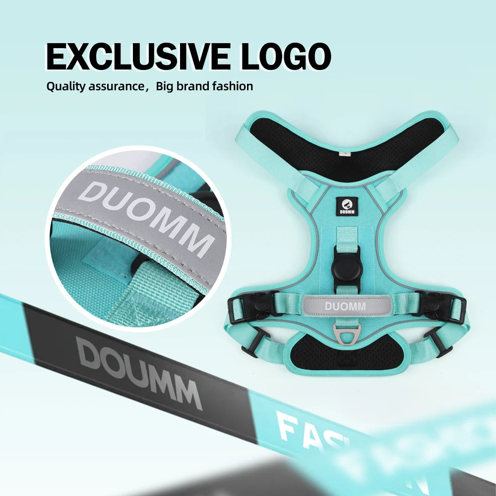 Adjustable Dog Harness with AirTag Holder